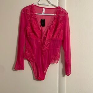 NWT Ashley Stewart lingerie lace body suit women’s 1X